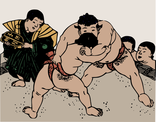 Antiguos luchadores de Sumo