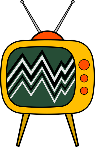 Stará TV kreslený