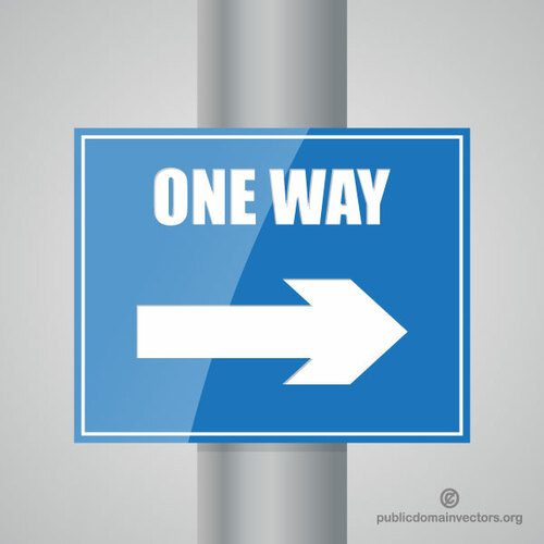 One way verkeersbord