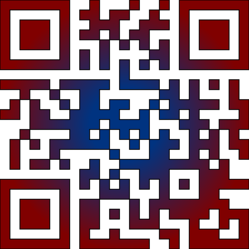 Kleurrijke QR-code