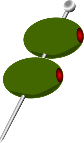 Cocktail olives vector drawing