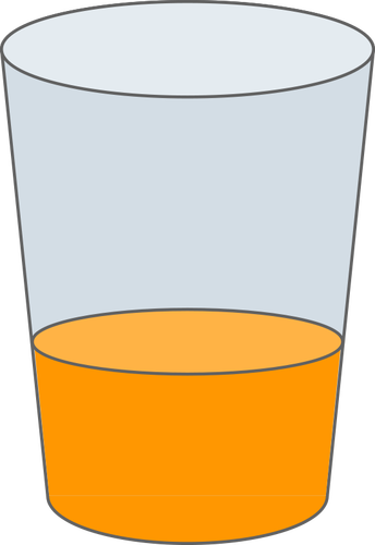 Vector dibujo de vaso de jugo de