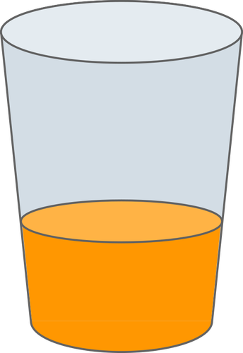 Vektortegning glass juice