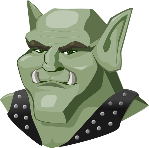 Vector de la imagen del personaje de fantasía ork