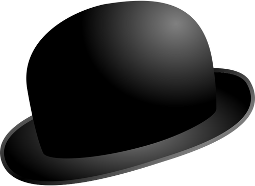 Chaplin melon pălăria de desen vector