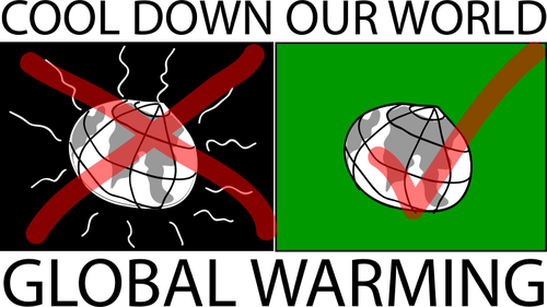 Imágenes Prediseñadas Vector de señal del calentamiento global