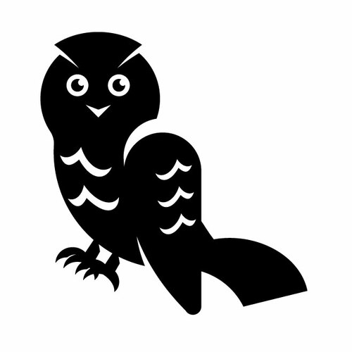 Silhouette d’oiseau de hibou