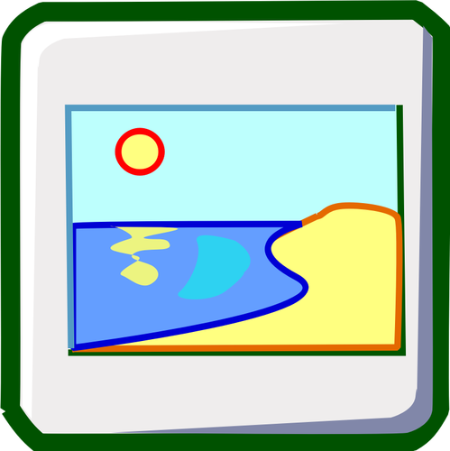 Sonnenstrand-Vektor-ClipArt