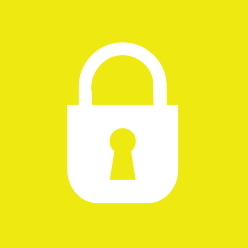 Vektor-ClipArts von gelben Security-Symbol