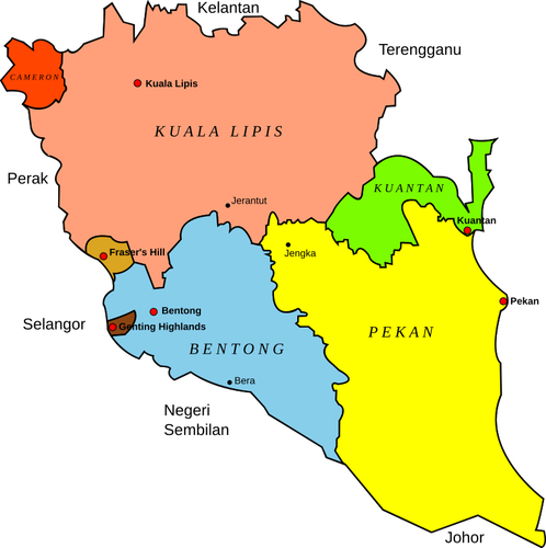 Pahang kartta