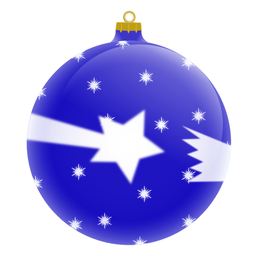 Niebieski ornament Christmas wektorowa