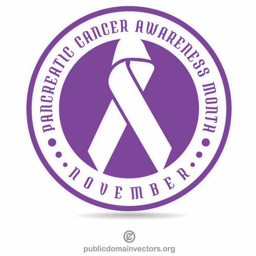 췌장암 리본 스티커