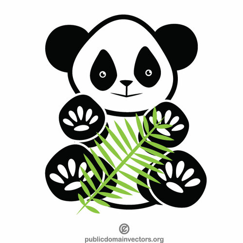 Pandakarhu bambuoksalla