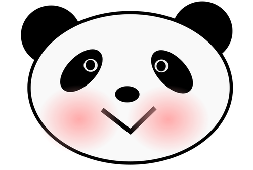 Vector drawing of panda