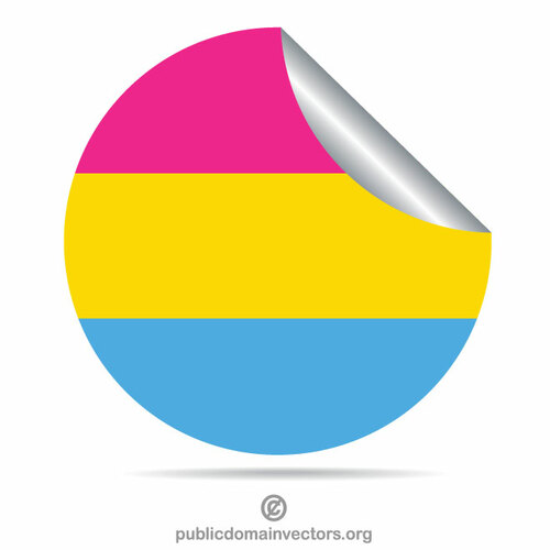 Pansexual mândrie pavilion autocolant