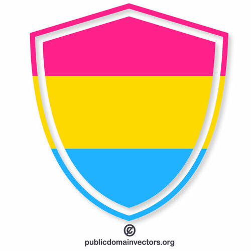 Scut heraldic al steagului pansexual