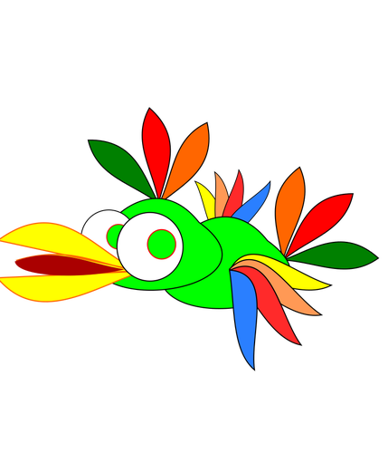 Cartoon parrot