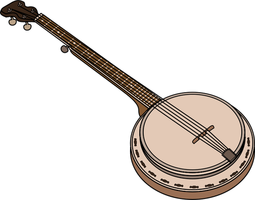 Vektorikuva banjo chordophonesta