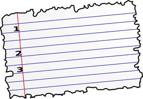 Лист бумаги векторное изображение