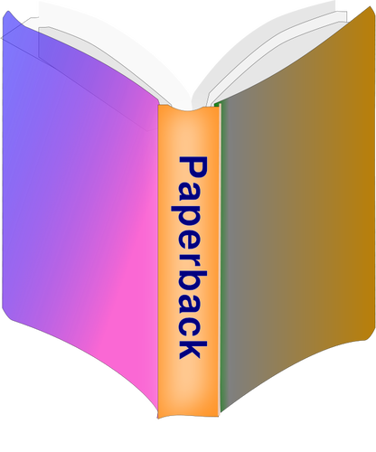 Paperback boek icoon vector afbeelding