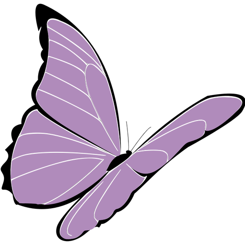 Borboleta violeta vetor clip-art