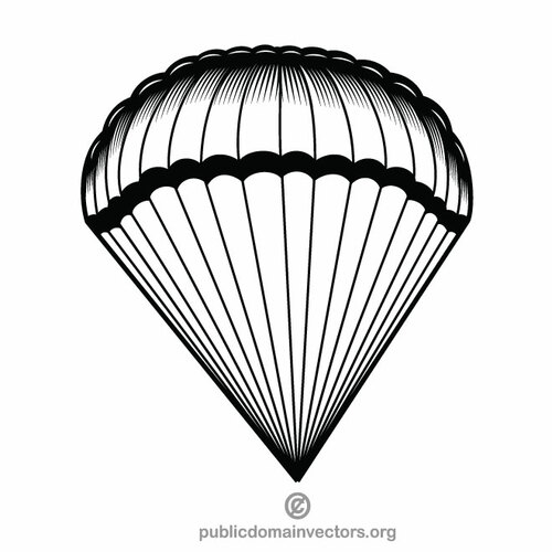 Immagine vettoriale clipart paracadute