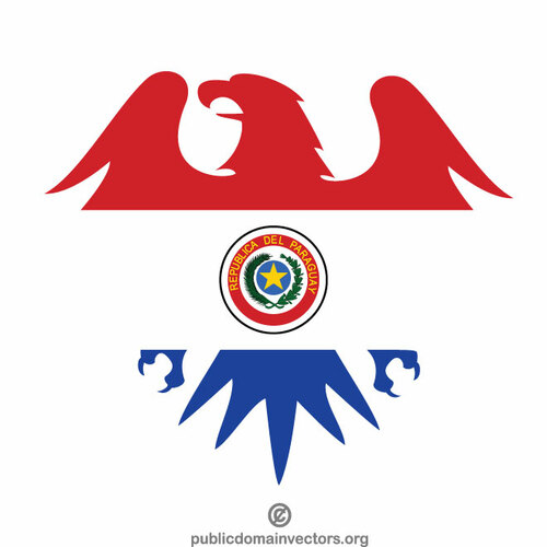 Paraguay-Flagge Heraldik-Adler