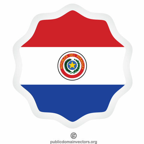 Paraguay Nationalflagge Aufkleber