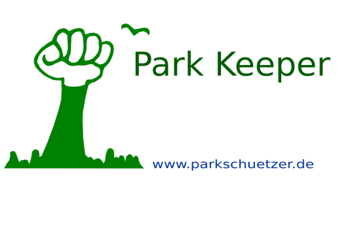 Park Keeper plakat vector illustrasjon