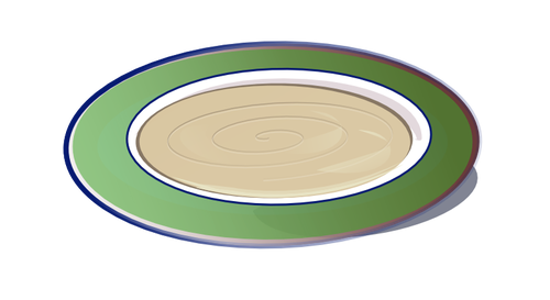 Humus em um clip-art placa vector