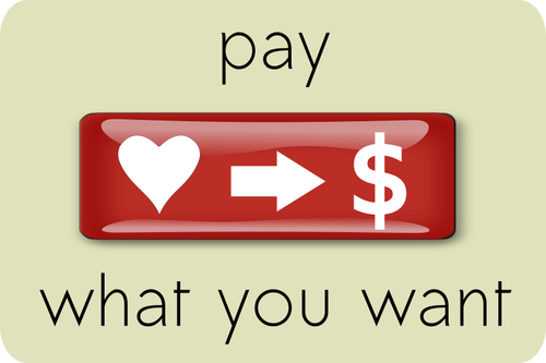 Pay What You Want Design Element