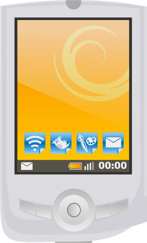 アプリのベクトル画像と現代の PDA