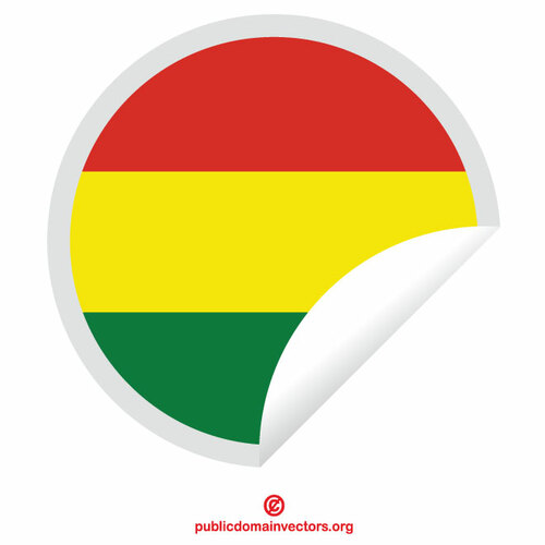 Bendera Bolivia stiker