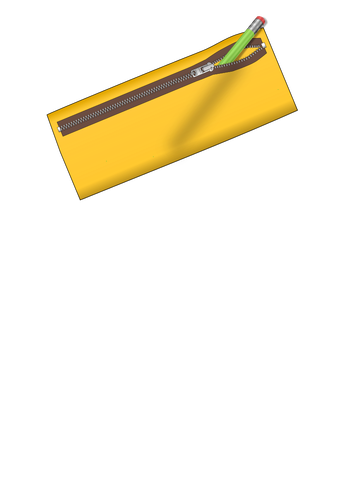 Yellow pencil case