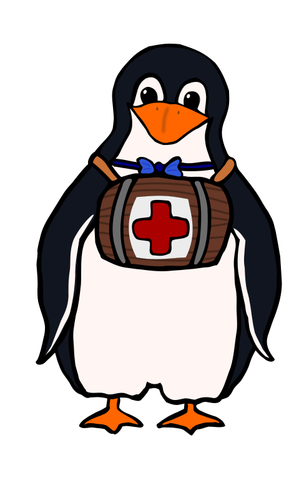 Vektor-Bild eines Pinguins