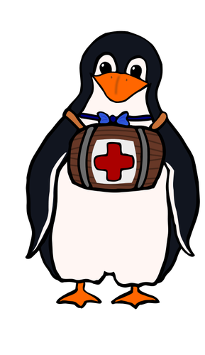 Vector de la imagen de un pingüino