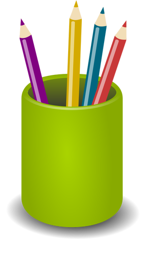 Crayons de Coloerd stand image vectorielle