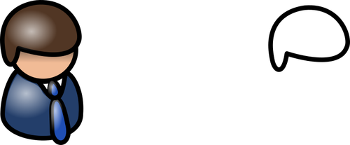 Illustrazione vettoriale di icona profilo utente blu e marrone lucido