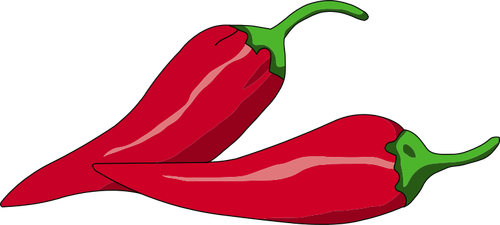 Vektorové ilustrace z mexické chilli papričky