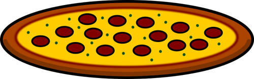 Ilustracja pizza Pepperoni