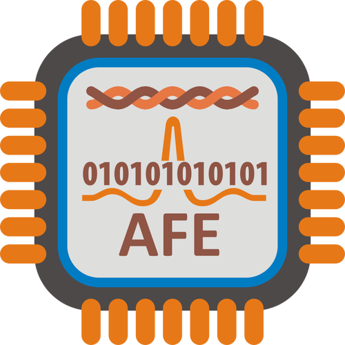 Immagine vettoriale di ADSL AFE microprocessore