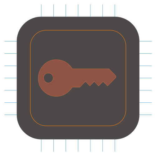 Crypto computer chip vector image