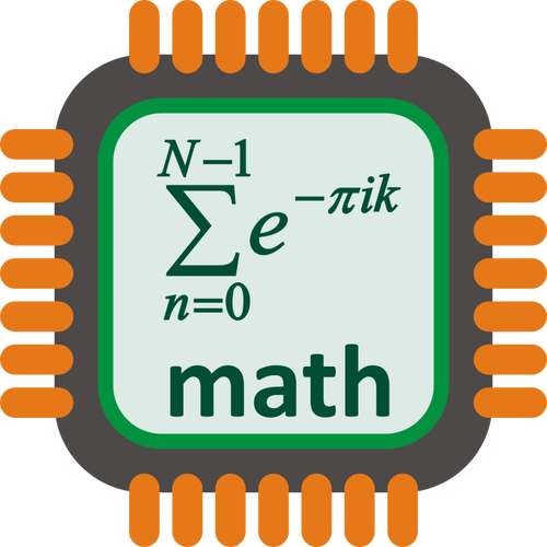 Matematika procesor vektorový obrázek