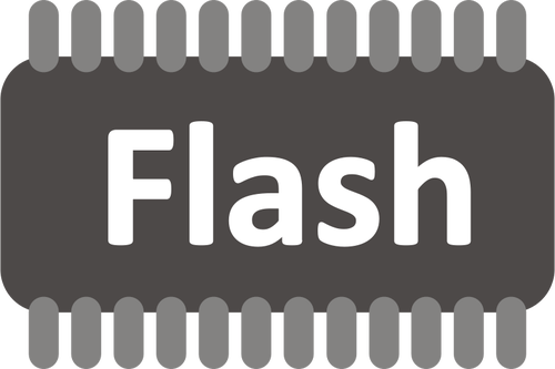 Flash geheugen vector afbeelding