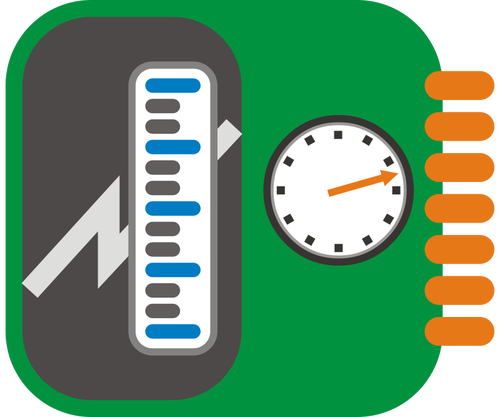 Strain gauge vektor image