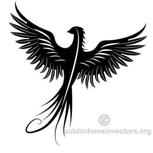 Pasărea Phoenix vector imagine