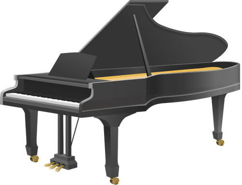 ClipArt vettoriali di un pianoforte