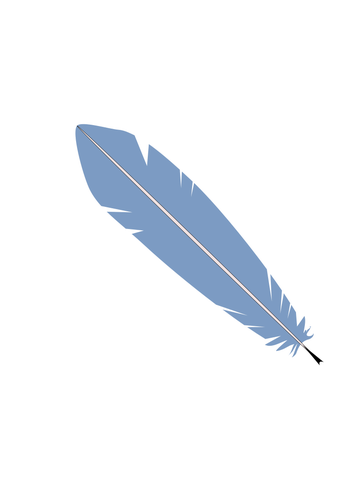 淡い青い羽のベクトル画像