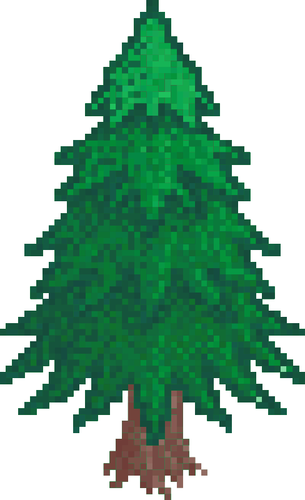 Pixel naaldboom