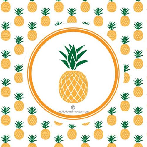 Modèle sans couture d’ananas